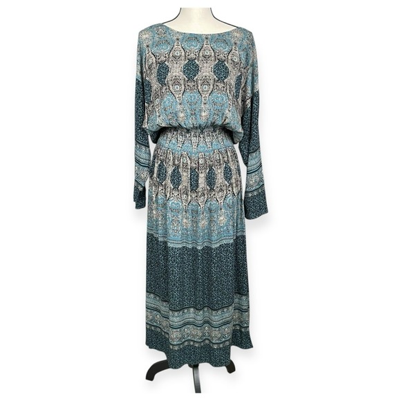Free People Womens Boho‎ Faux Wrap Open Back Maxi Dress Size S Peasant Festival - Picture 1 of 5